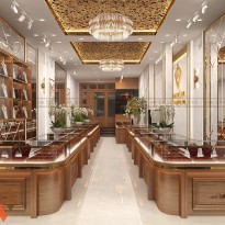 Thiết kế tiệm vàng sang trọng tại Hải Phòng  